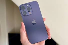 iPhone 14 Pro jv  deep purple 4 months sim time