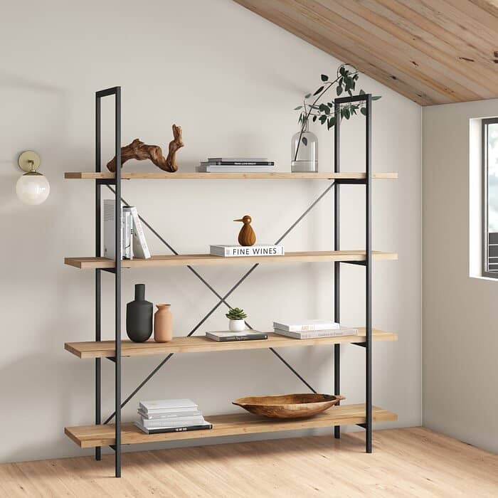 Bookshelf Rack Wooden Bookshelf Multi Functional Display Shelves/Books 3