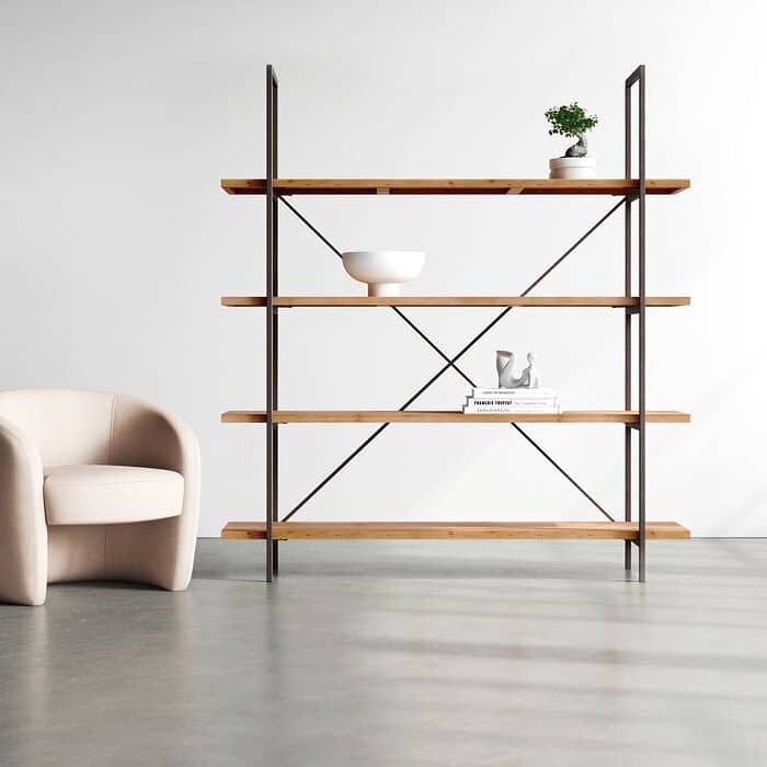 Bookshelf Rack Wooden Bookshelf Multi Functional Display Shelves/Books 4