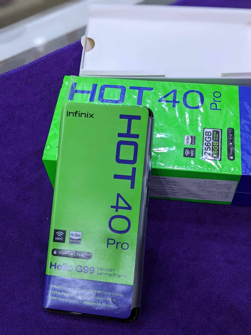 Infinix Hot 40Pro 8+8GB 256GB Just Box Open 1