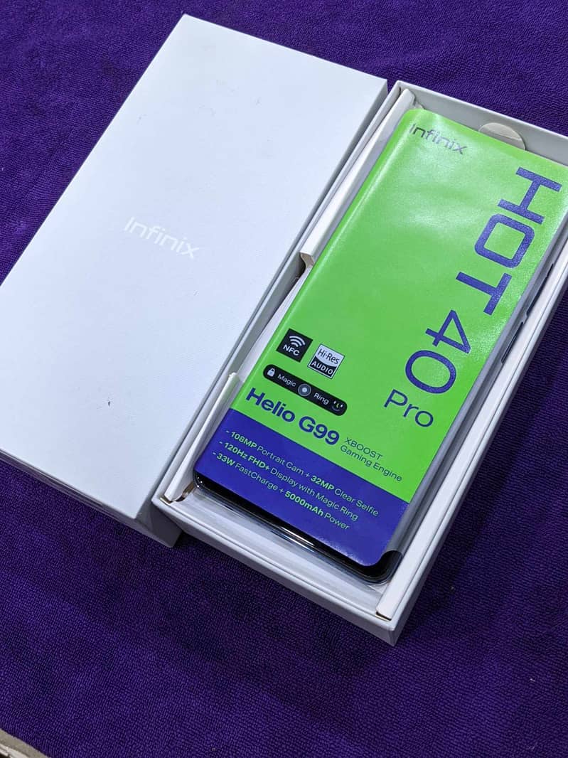 Infinix Hot 40Pro 8+8GB 256GB Just Box Open 4