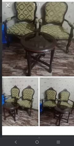 Wooden chairs set