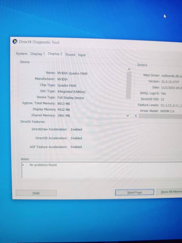 Dell Precision 3530 Core-i7-8th GEN P600 4 GB NVIDIA GRAPHICS CARD 4