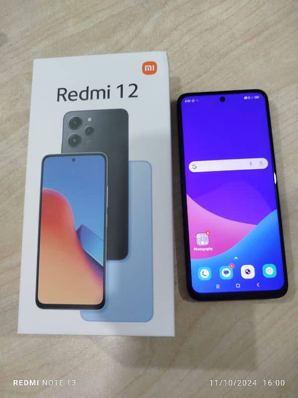 Redmi 12 box open 8+256 10