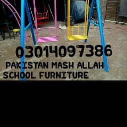 Bench | School furniture|Chair Table set | 1 bench | Round table 8