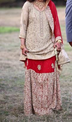 two bridal dress barat  aur walima k hy beautiful  hy