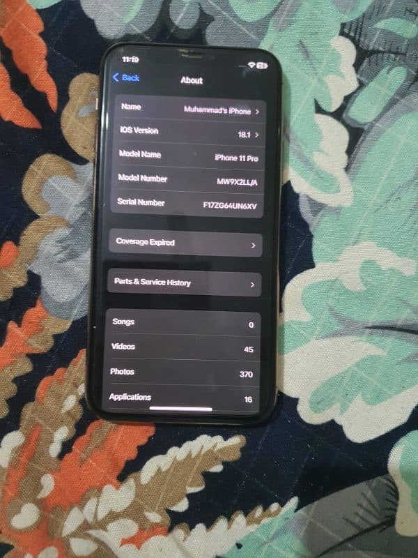 IPHONE 11 PRO 256GB NON ACTIVE DUAL LLA 5