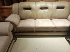 slightly used leather sofa set 3 2 1 seater