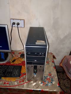 hp brand computer in use