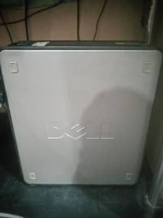 Dell Optiplex 760 Q9650 Quad Core PC with table, wires, and all things