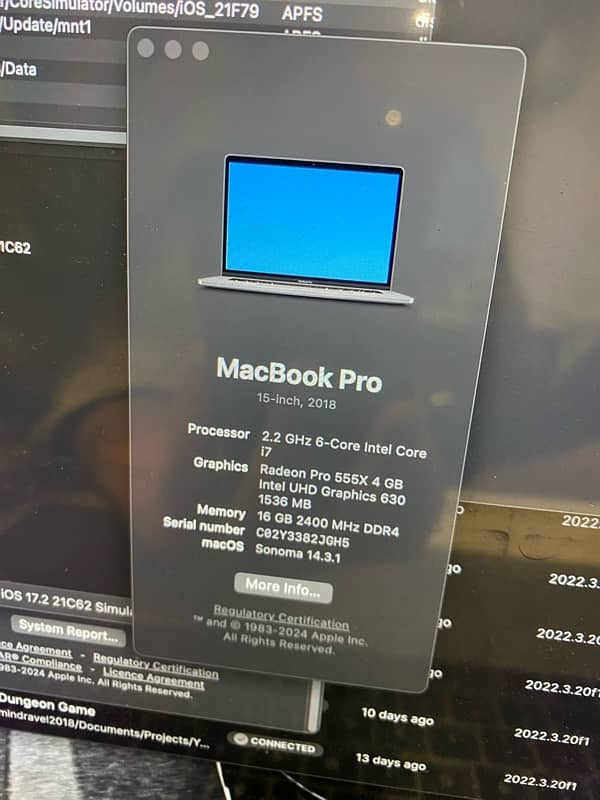 Apple Macbook Pro 2018 512GB 1