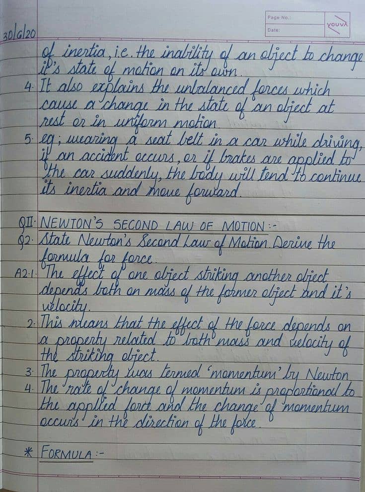 Hand writing assignment work 8