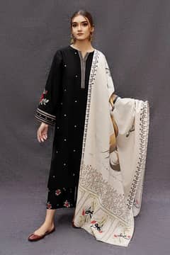 MYSTIC (PREMIUM DHANAK)  SHIRT: Dhanak  SHAWL: Twill Pashmina  TROUSER