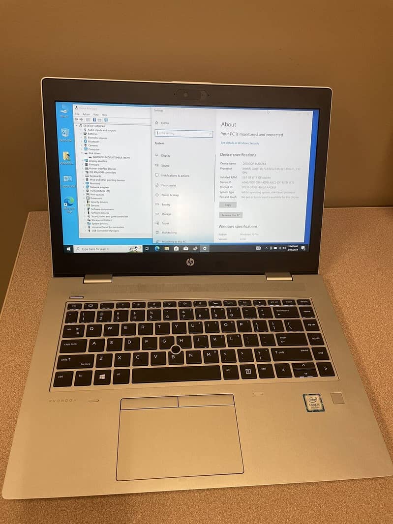 HP Probook 640 G5 Core i5 8th gen SSD 2nd HDD Dual 8gb 256gb 10/10 1