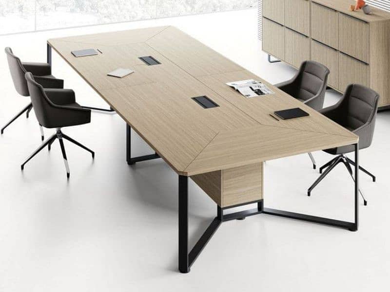 office table, workstation l, cubical, executive meeting table, counter 4