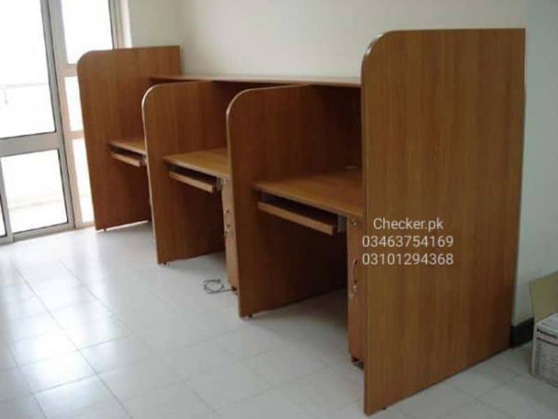 office table, workstation l, cubical, executive meeting table, counter 9