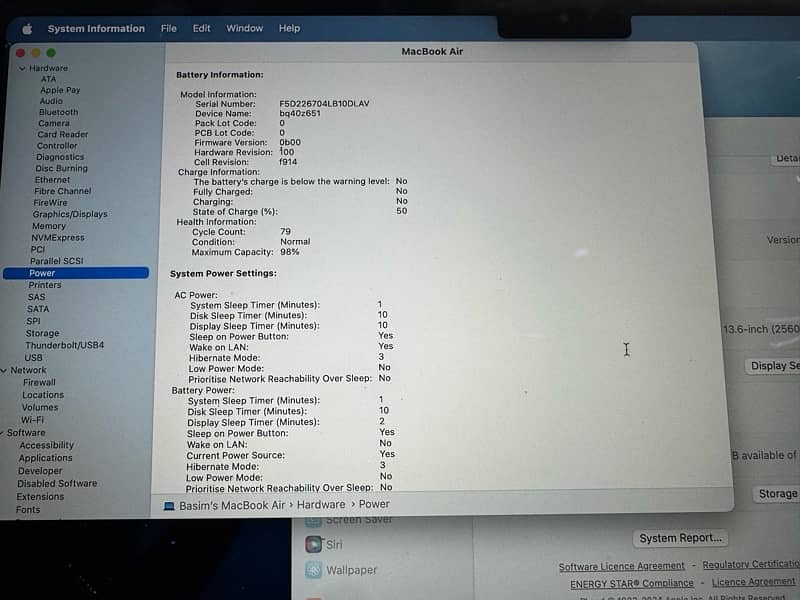 MacBook Air 2022 M2 Hardly Used Details in Pictures. 8