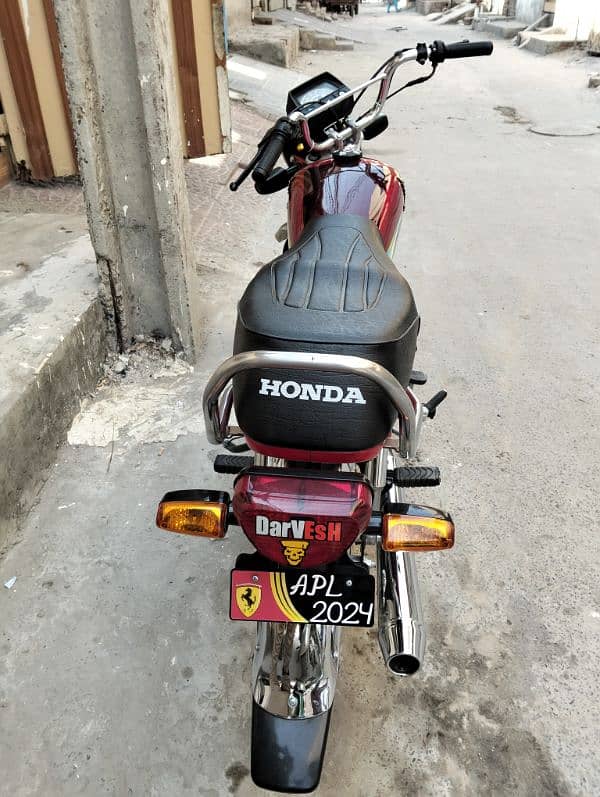 Honda 70 applied for number ni Laga 5