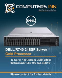 Refurbish Dell R740 16 bay or 24ssf server