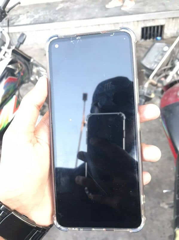 Infinix Not 7, Front glass break 2