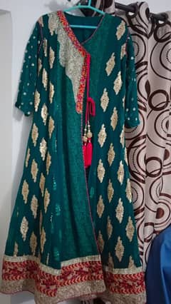 sea green angrakha maxi 3 piece worn once medium size