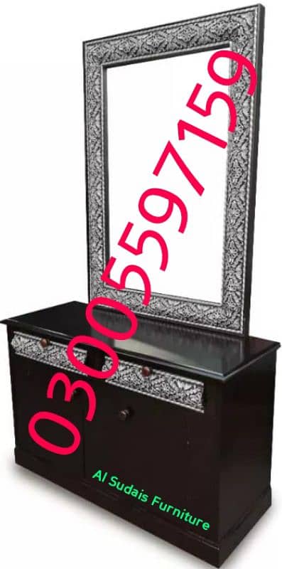 Dressing table mirror almari home furniture bed sofa chair dining set 11