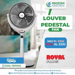 Louver pedestal fan | 220W 0