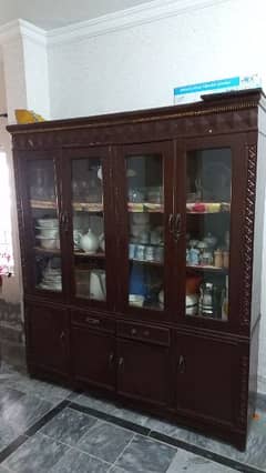 crockery starage wooden cupboard 0