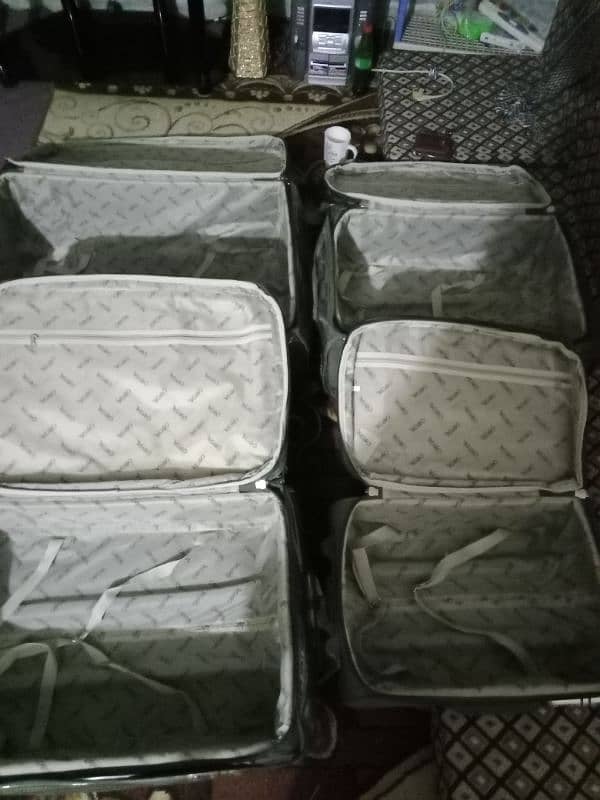 trolley leguage bags set 2 weels new 7