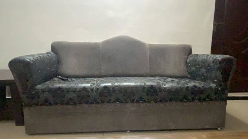 10 seater black and grey sofa set 2