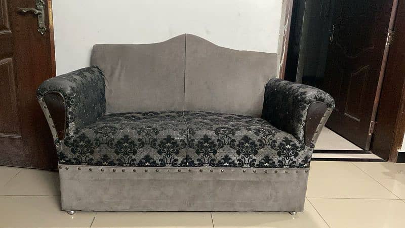 10 seater black and grey sofa set 3