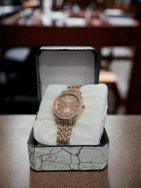 Diamond Stone Women's Chain Watch 2