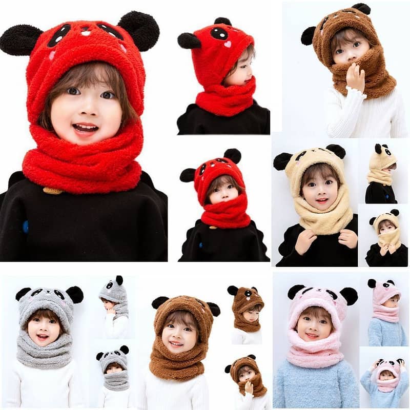 Kids Cute Panda Shape Winter Cap | Winter Caps for Kids 5