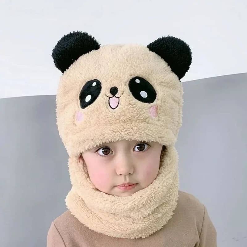 Kids Cute Panda Shape Winter Cap | Winter Caps for Kids 7