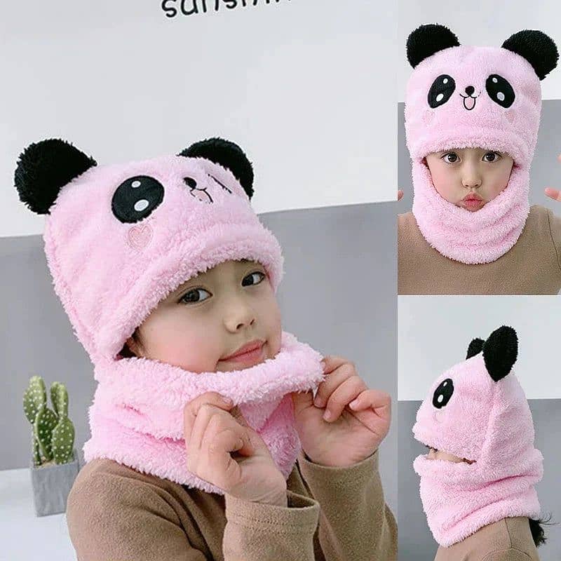 Kids Cute Panda Shape Winter Cap | Winter Caps for Kids 8