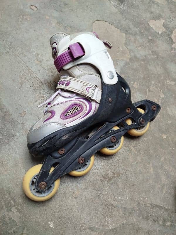 Inline branded skates adjustable size 1