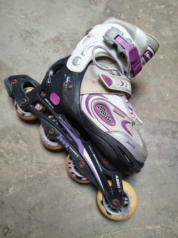 Inline branded skates adjustable size 2