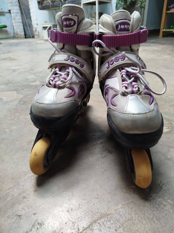 Inline branded skates adjustable size 3