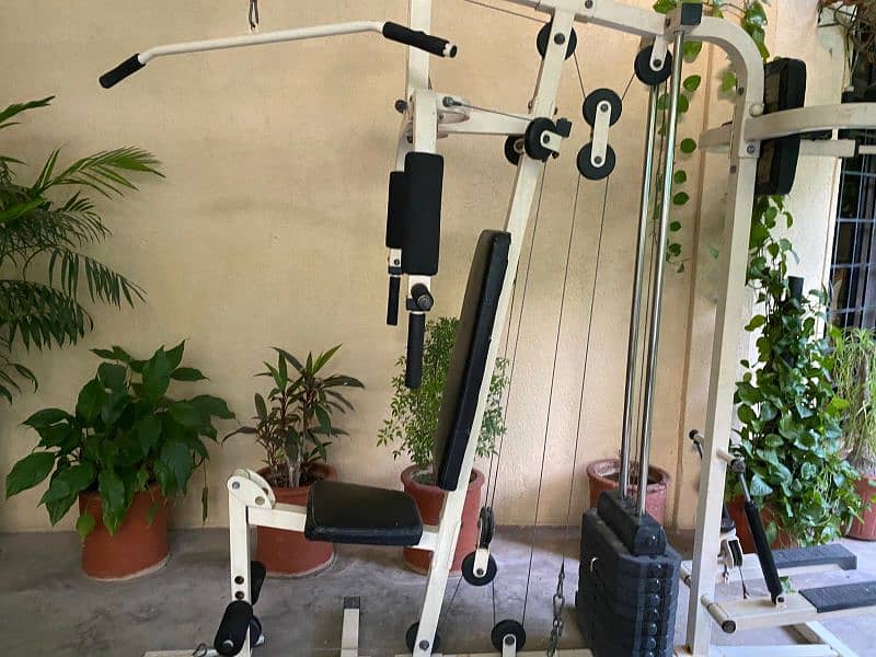 home gym multi station weight lifting machine butterfly chest exercise 14