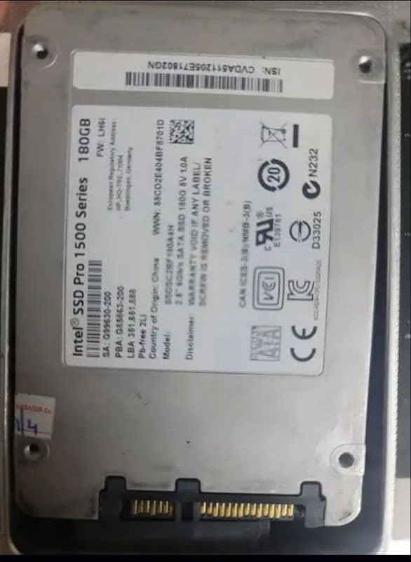 Intel ssd Hard drive 180gb 1