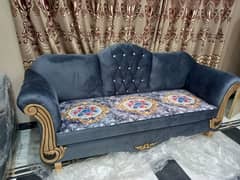 5 seater Sofa set new condition never used solid Wooden structure 0