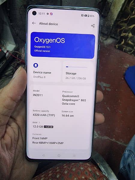 oneplus 8 12GB 256GB 10.10 new 865 Snapdragon 5G deu sim phone 8