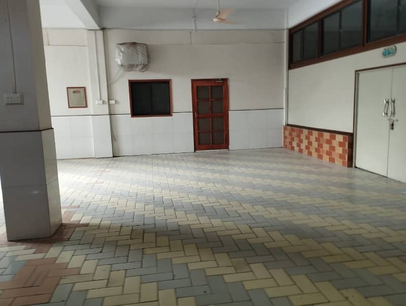 Available For Rent In Korangi Industrial Area Near Brookes Chowrangi In Mehran Town Ground Floor +2 Floor Fully Tiled Floors With Own P. M. T 150 K. W. A Electric Power Approx 1000 Kg Industrial Loading Lift Nearest Main Road, Excellent Location . 9