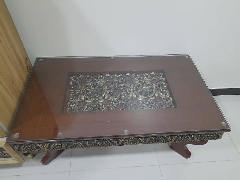 Used Dining table with side table for sale 8