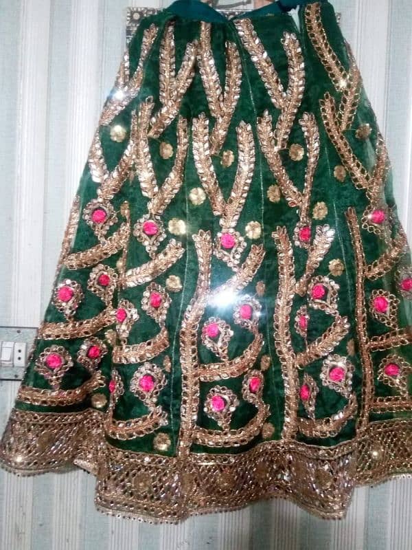 bridal Mehndi lehnga 3 piece 1