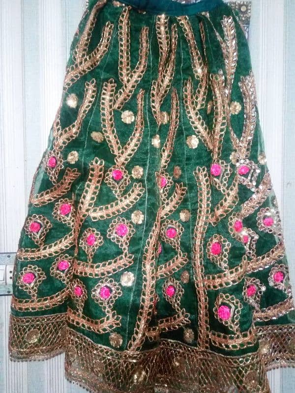 bridal Mehndi lehnga 3 piece 2