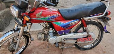 Honda CD 70cc 2013 Model Toba Number