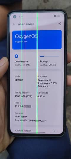 One plus 8t 12*12 256GB