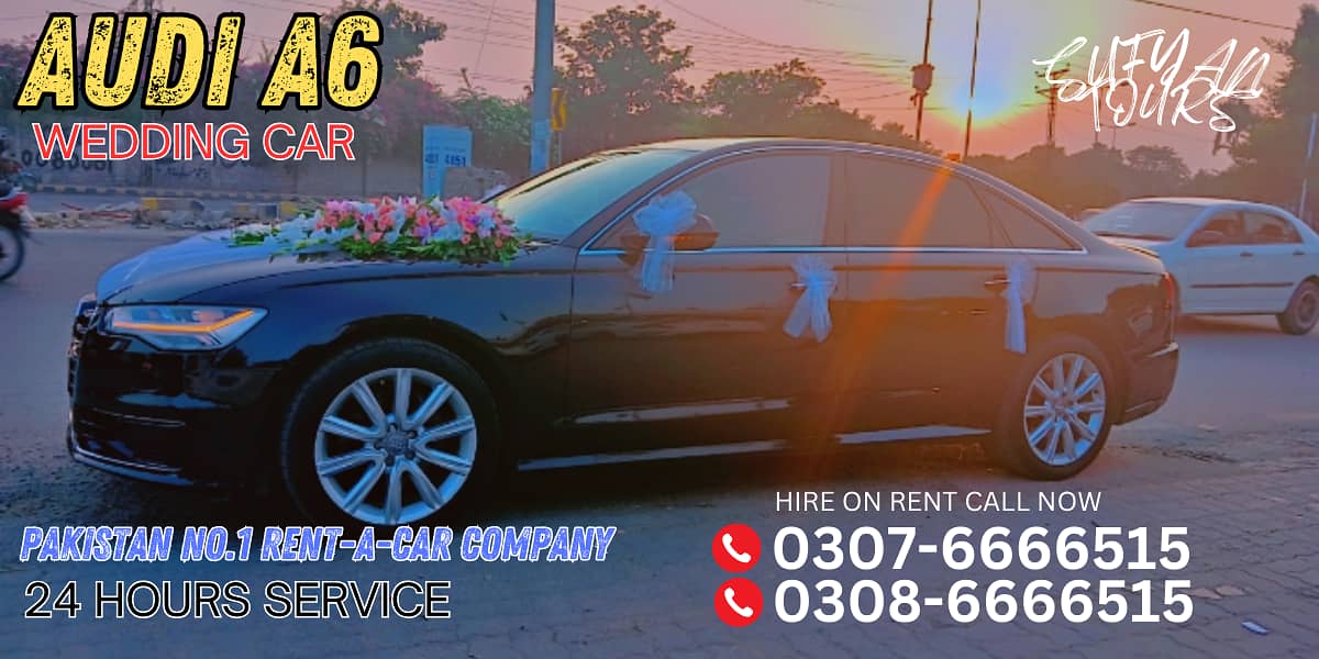 RENT A CAR PRADO & AUDI A6, V8, FORTUNER, Limo On Rent For Wedding 1