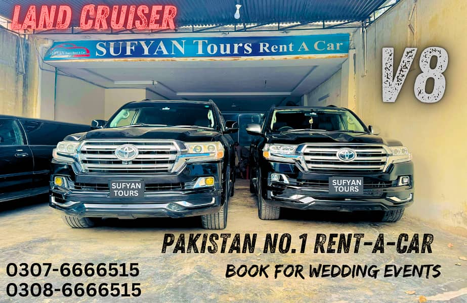 RENT A CAR PRADO & AUDI A6, V8, FORTUNER, Limo On Rent For Wedding 2